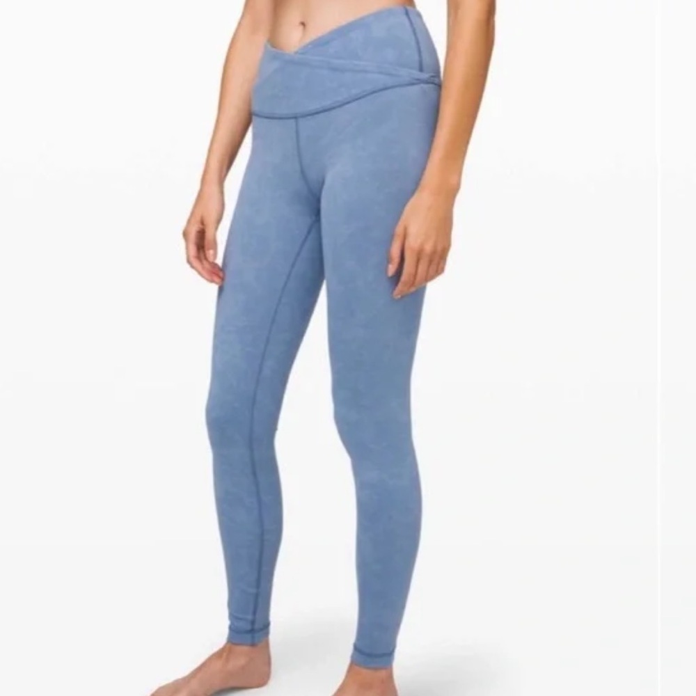 NWOT Lululemon Always On High-Rise Tight 28” – Sky Wash Tempest Blue Size 6 - Picture 2 of 7